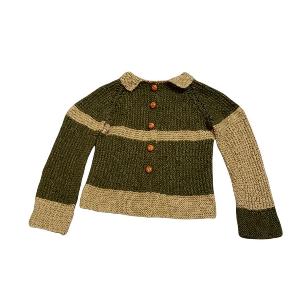 Elise West Hand made knitted cardigan sz 2-3 t